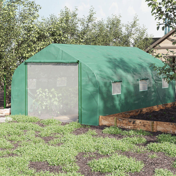 OutSunny Polytunnel Greenhouse 4.47 (L) x 3 (W) x 2 (H) m