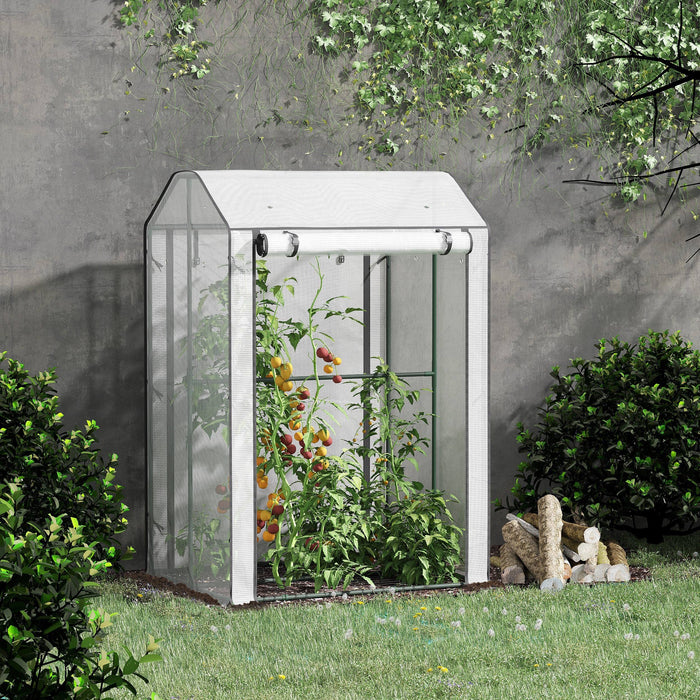 OutSunny Greenhouse 0.8 x 1 x 1.5 m White