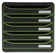 Exacompta Drawer Unit with 5 Drawers Big Box Plastic Black, Apple Green 27.8 x 34.7 x 27.1 cm