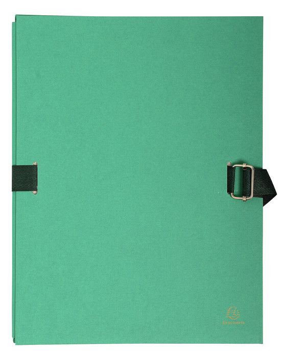 Exacompta Expanding Folders 223290E A4 Light green Cardboard 24 x 32 cm Pack of 10