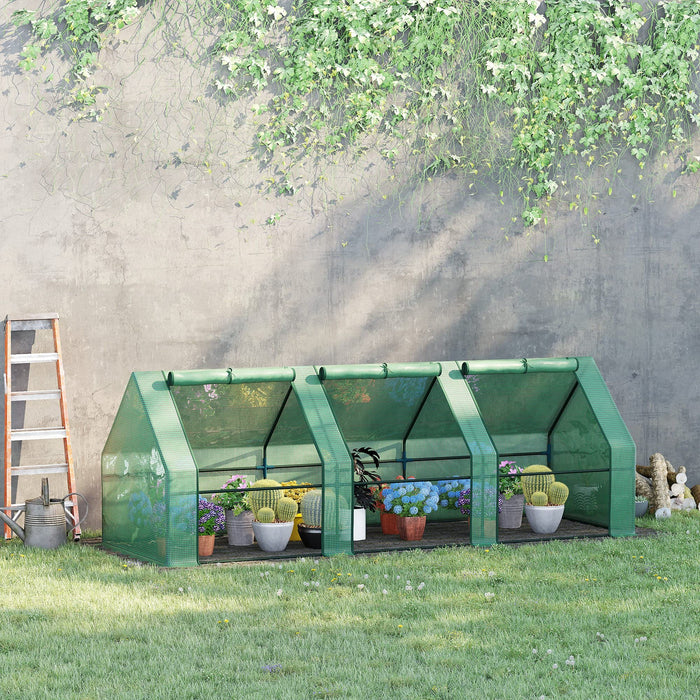 OutSunny Greenhouse Outdoors Waterproof Green 900 mm x 2700 mm x 900 mm