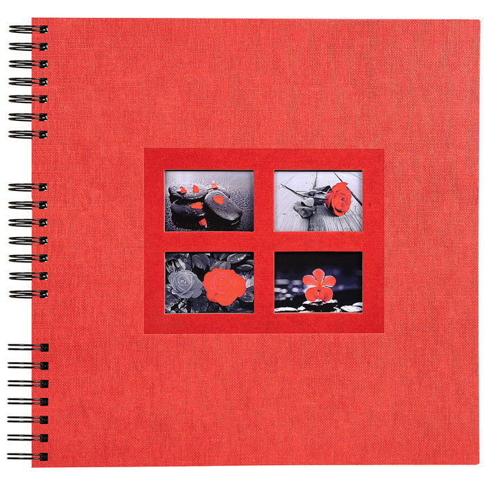 Exacompta Photo Album Spiral Passion 320 x 320 mm Red 60 pages 359 photos