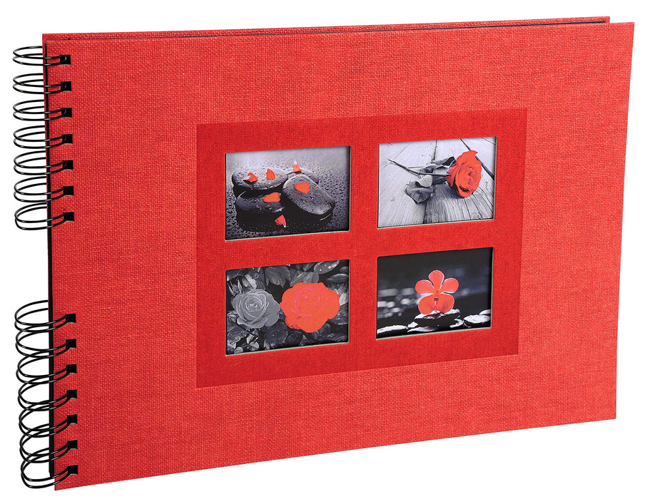 Exacompta Passion Photo Album Spiral Hardback Paper 22 x 32 x 3 cm Red