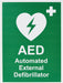 First Aid Sign AED Plastic 20 x 15 cm