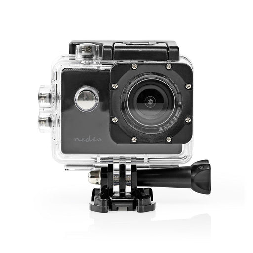 Nedis Action Cam - 1080p@30fps, 5 MPixel, Waterproof up to: 30.0 m, Mounts included - Black