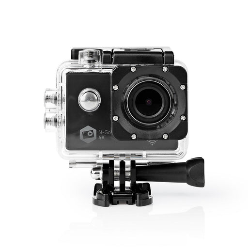 Nedis Action Cam - 4K@30fps, 16 MPixel, Waterproof up to: 30.0 m, Mounts included - Black