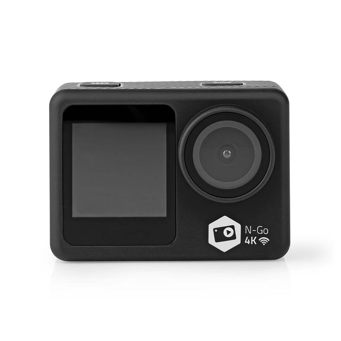 Nedis Action Cam - 4K@30fps, 16 MPixel, Waterproof up to: 30.0 m, Mounts included - Black