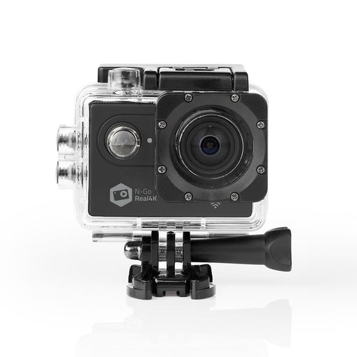 Nedis Action Cam - 4K@60fps, 16 MPixel, Waterproof up to: 30.0 m, Mounts included - Black