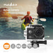 Nedis Action Cam - 4K@60fps, 16 MPixel, Waterproof up to: 30.0 m, Mounts included - Black