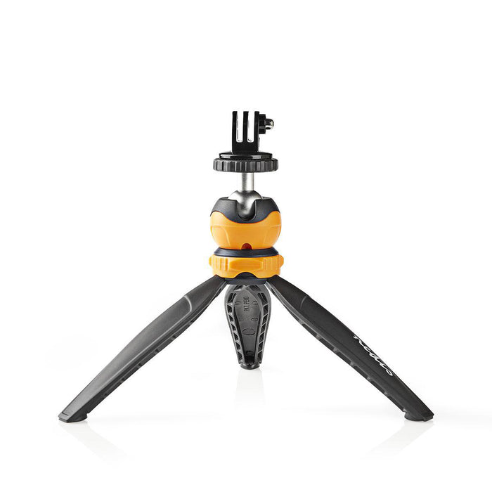 Nedis Tripod - Maximum load capacity: 1.5 kg, Minimum working height: 11.0 cm, Maximum working height: 16.0 cm, ABS / Nylon - Black / Orange