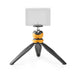 Nedis Tripod - Maximum load capacity: 1.5 kg, Minimum working height: 11.0 cm, Maximum working height: 16.0 cm, ABS / Nylon - Black / Orange