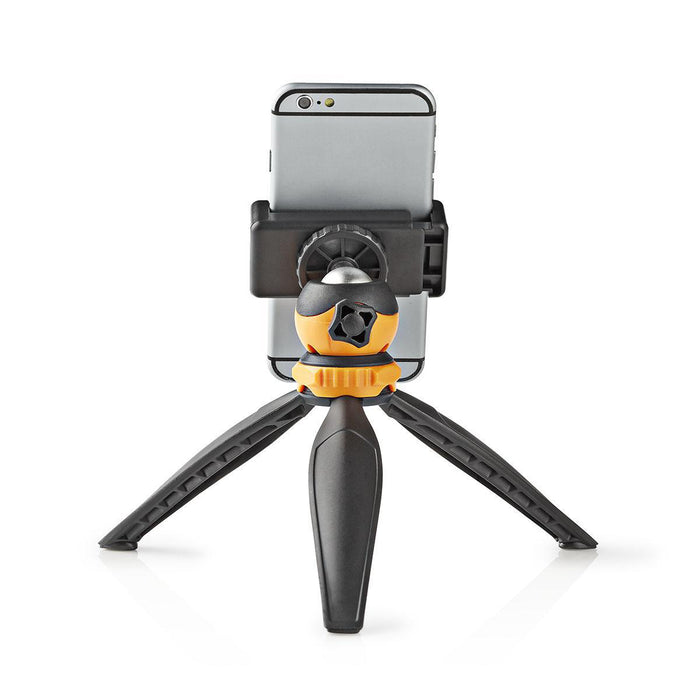 Nedis Tripod - Maximum load capacity: 1.5 kg, Minimum working height: 11.0 cm, Maximum working height: 16.0 cm, ABS / Nylon - Black / Orange