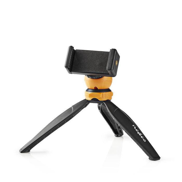 Nedis Tripod - Maximum load capacity: 1.5 kg, Minimum working height: 11.0 cm, Maximum working height: 16.0 cm, ABS / Nylon - Black / Orange