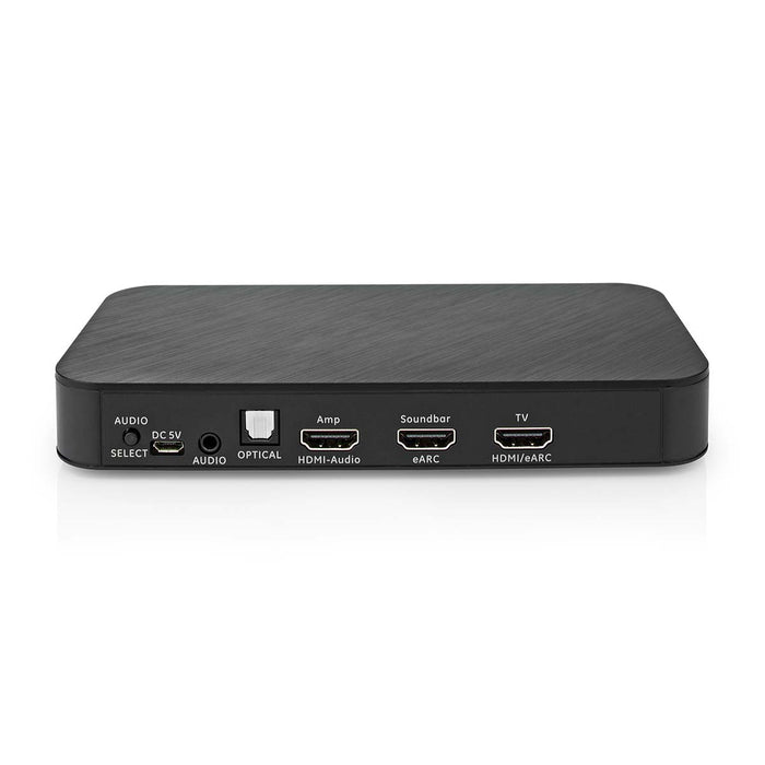 Nedis Digital Audio Converter - 2-way, Connection input: DC Power / 1x HDMI Input, Connection output: 1x 3.5 mm / 1x TosLink / 3x HDMI Output, Automatic / Push Button - Anthracite