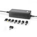 Nedis Universal AC Power Adapter - 36 W, 5 - 24 V DC, 1.80 m, 7 plug(s) - Black