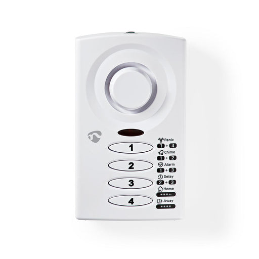 Nedis Doorstep Window Alarm - Battery Powered, 3x AAA/LR03, 85 dB, 85 dB - White