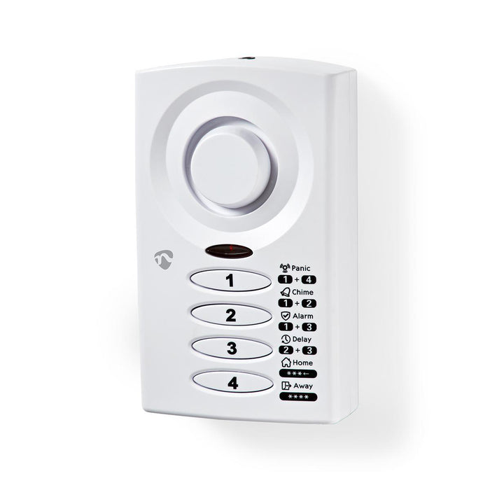 Nedis Doorstep Window Alarm - Battery Powered, 3x AAA/LR03, 85 dB, 85 dB - White