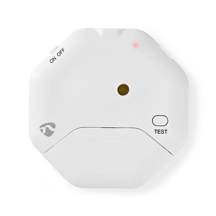 Nedis Glass Break Alarm - Triggered by: Vibration, Battery Powered, 2x CR2032, 85 dB - White