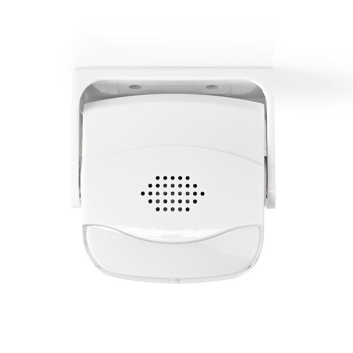 Nedis Motion Detection Alarm - Battery Powered, 3x AAA/LR03, 80 dB, Ceiling / Wall - White