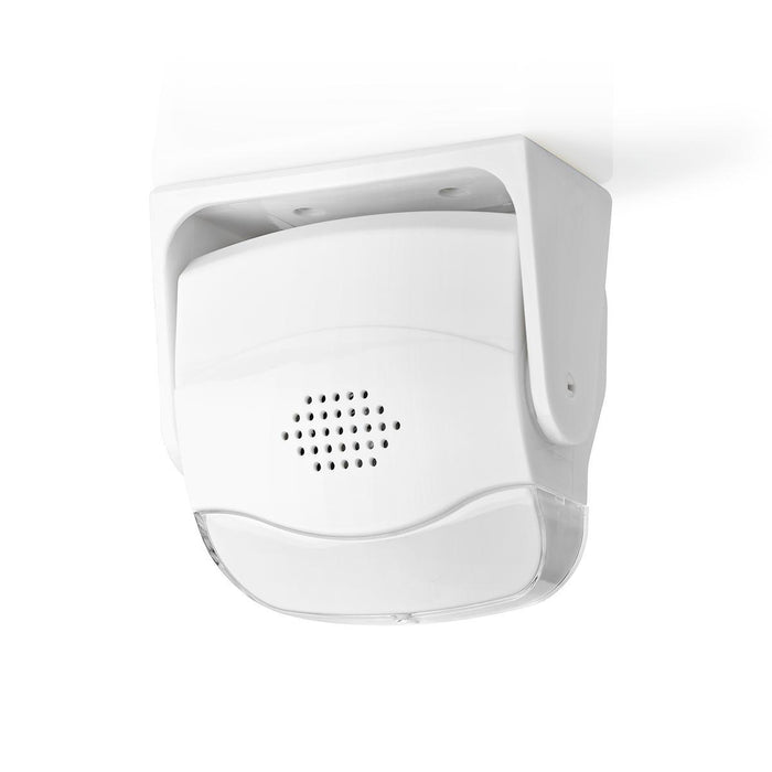 Nedis Motion Detection Alarm - Battery Powered, 3x AAA/LR03, 80 dB, Ceiling / Wall - White