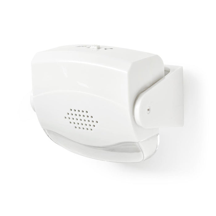 Nedis Motion Detection Alarm - Battery Powered, 3x AAA/LR03, 80 dB, Ceiling / Wall - White