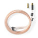 Nedis Coax Cable - IEC (Coax) Male, IEC (Coax) Male, Gold Plated, Gun Metal Grey - Cover Box