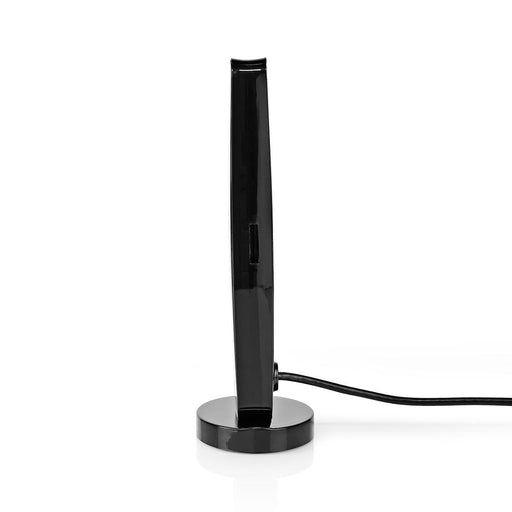 Nedis Indoor HDTV Antenna - Active, FM / UHF / VHF, Reception range: 0-15 km, ABS - Black