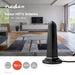 Nedis Indoor HDTV Antenna - Active, UHF, Reception range: 0-15 km, ABS - Black