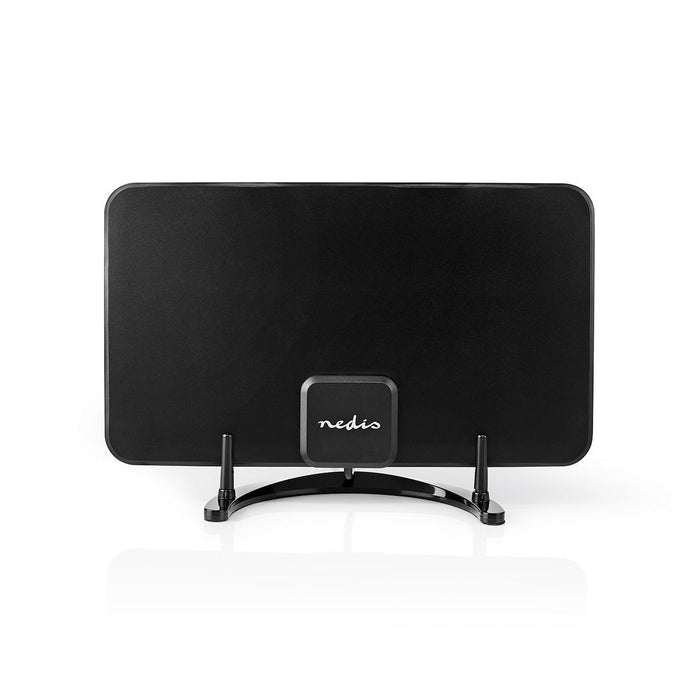 Nedis Indoor HDTV Antenna - Active, FM / UHF / VHF, Reception range: 0-25 km, ABS - Black