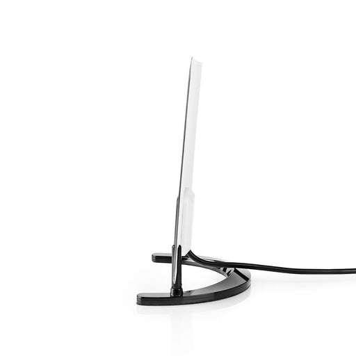 Nedis Indoor HDTV Antenna - Active, FM / UHF / VHF, Reception range: 0-25 km, ABS - Black