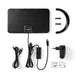 Nedis Indoor HDTV Antenna - Active, FM / UHF / VHF, Reception range: 0-25 km, ABS - Black