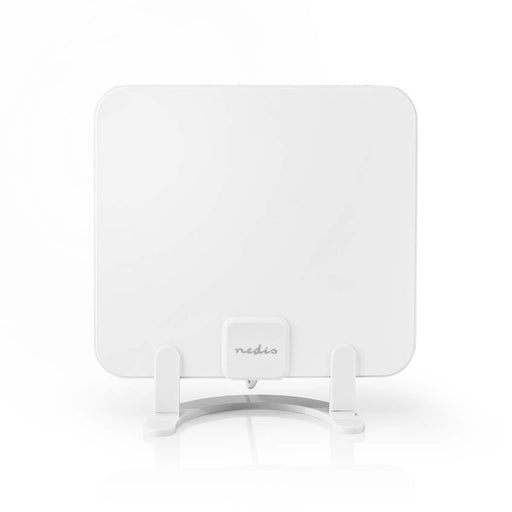 Nedis Indoor HDTV Antenna - Active, FM / UHF / VHF, Reception range: 0-25 km, ABS - White