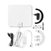 Nedis Indoor HDTV Antenna - Active, FM / UHF / VHF, Reception range: 0-25 km, ABS - White