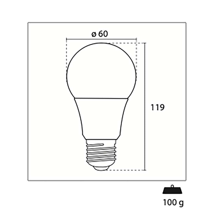 Century LED Lamp E27 Bulb 12 W 1280 lm 3000 K