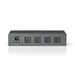 Nedis Digital Audio Switch - 4-way, Connection input: 4x TosLink, Connection output: 1x TosLink, ABS / Metal - Dark Grey