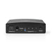 Nedis Digital Audio Switch - 4-way, Connection input: DC Power / 4x TosLink, Connection output: TosLink Female, Metal - Black