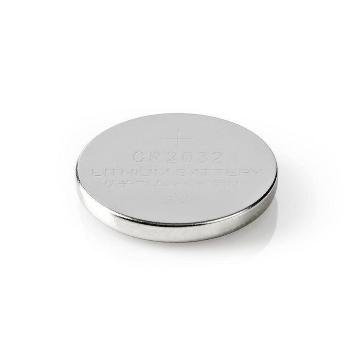 Nedis Lithium Button Cell Battery CR2032 - 3 V DC - 5-Blister - Silver, 