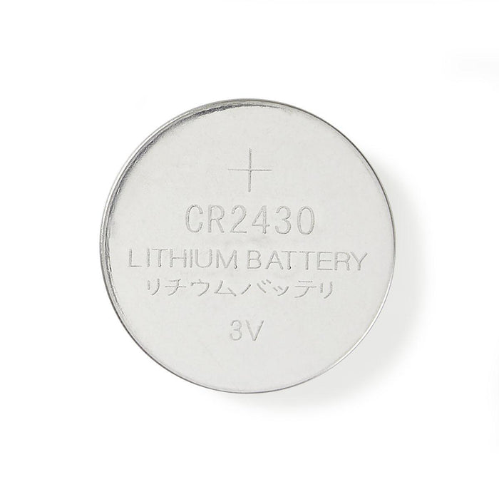 Nedis Lithium Button Cell Battery CR2430 - 3 V DC - 5-Blister - Silver, 