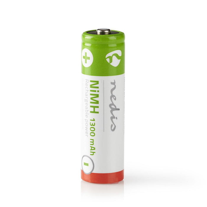 Nedis Rechargeable NiMH Battery AA - 1.2 V DC - 1300 mAh - 4-Blister, 