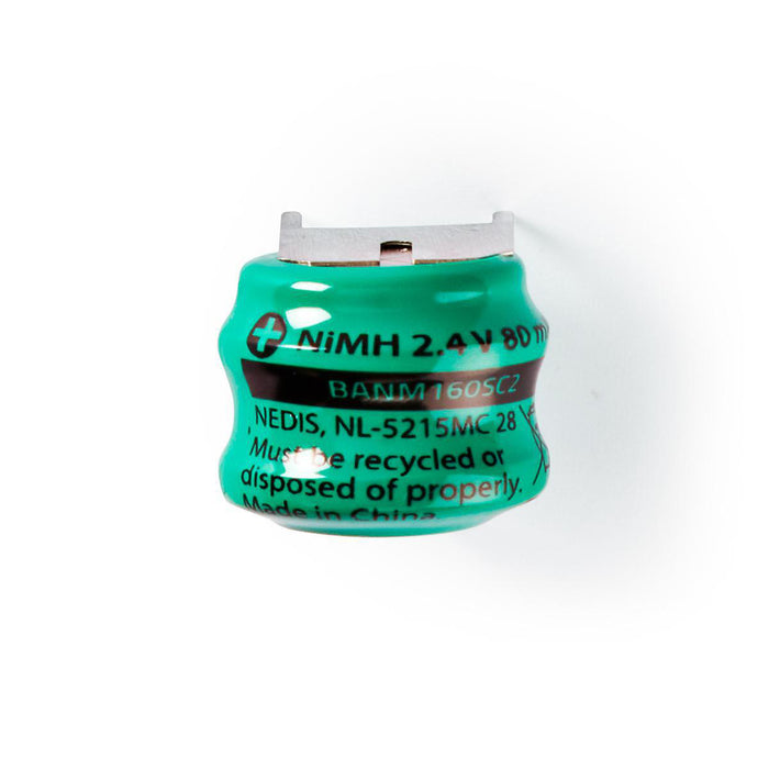 Nedis Rechargeable NiMH Battery - 2.4 V, 80 mAh, Solder Pin, Solder Pin - 1-Polybag