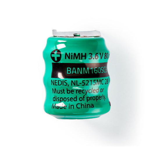 Nedis Rechargeable NiMH Battery - 3.6 V, 80 mAh, Solder Pin, Solder Pin - 1-Polybag