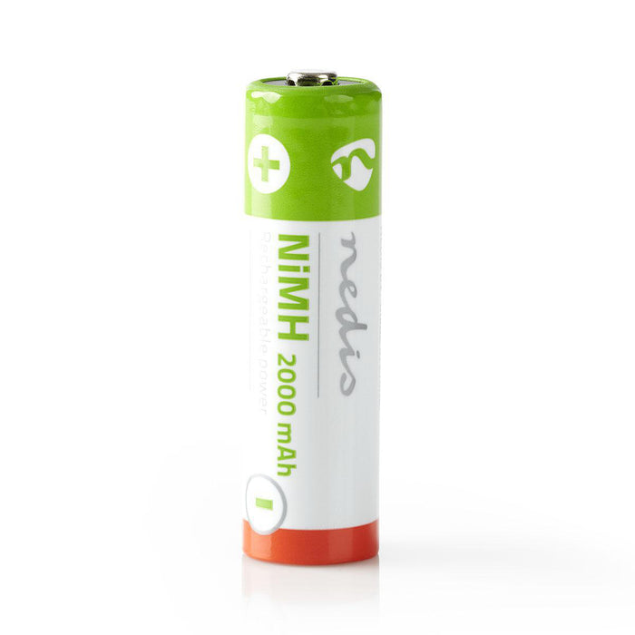 Nedis Rechargeable NiMH Battery AA - 1.2 V DC - 2000 mAh - 4-Blister, 