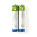 Nedis Zinc-Carbon Battery AAA - 1.5 V DC, Zinkkol, 2-shrink pack, Various Devices - Blue / Green / White