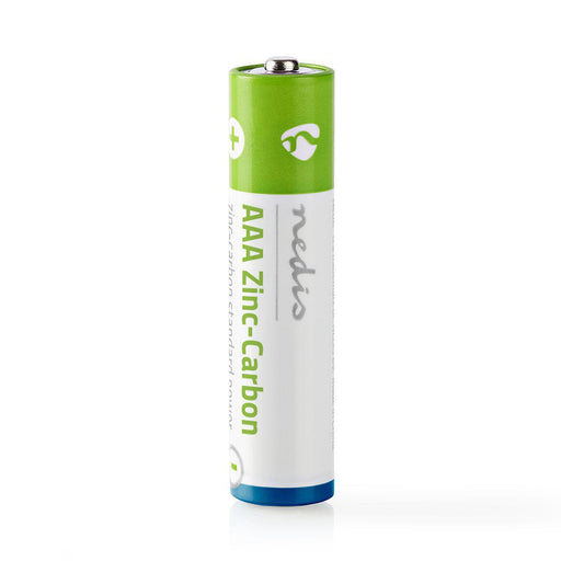 Nedis Zinc-Carbon Battery AAA - 1.5 V DC, Zinkkol, 4-Blister, Various Devices - Blue / Green