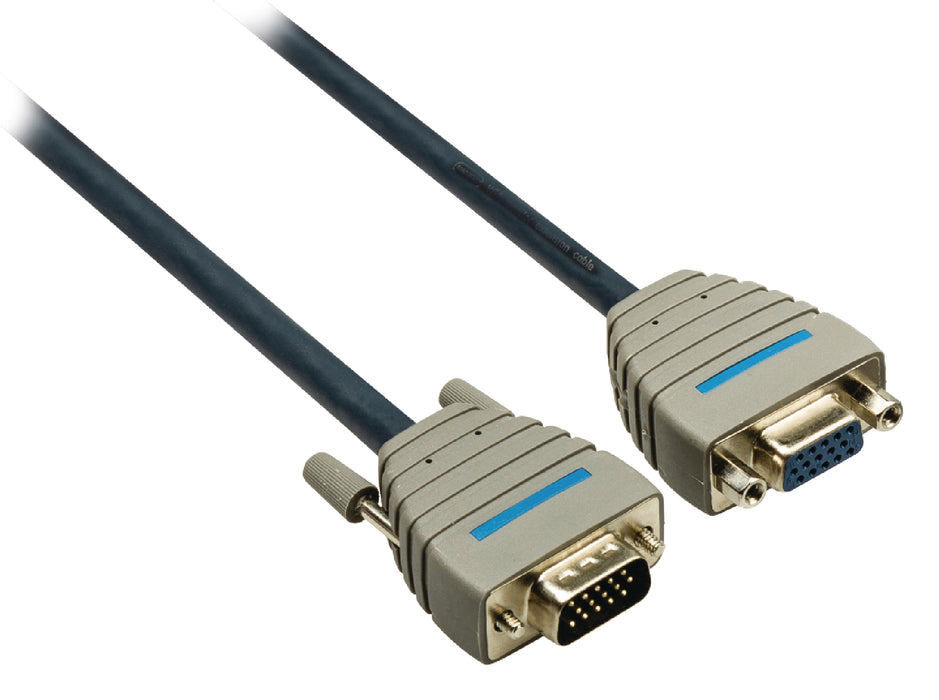 Bandridge VGA Extension Cable VGA Male - VGA Female 2.00 m Blue