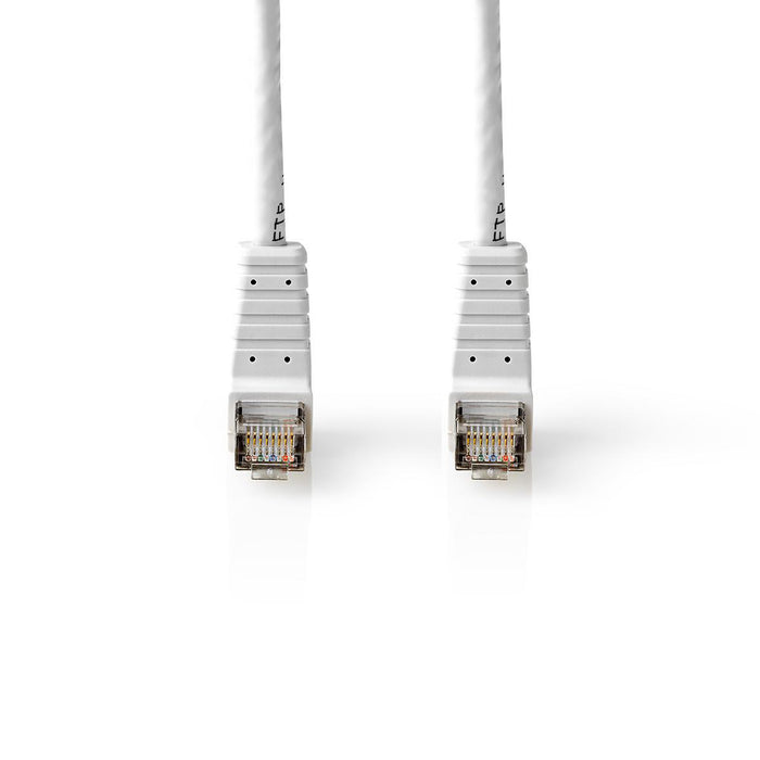 Bandridge CAT6 F/UTP Network Cable - RJ45 Male - RJ45 Male Angled - 5.00 m - White, 