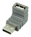 Bandridge USB 2.0 Adapter Angled 270° USB-A Male - USB A Female Grey