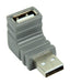 Bandridge USB 2.0 Adapter Angled 270° USB-A Male - USB A Female Grey