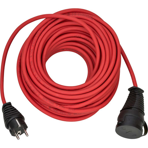 Brennenstuhl BREMAXX® outdoor extension cable (20m cable in red, for short-term outdoor use IP44, can be used down to -35 ºC, oil and UV-resistant)