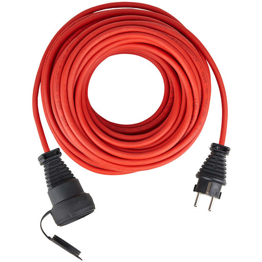 Brennenstuhl BREMAXX® outdoor extension cable (20m cable in red, for short-term outdoor use IP44, can be used down to -35 ºC, oil and UV-resistant)